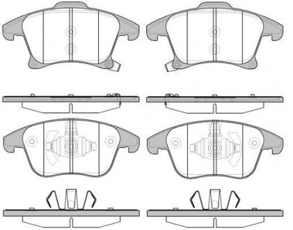 Колодки тормозные диск. перед. (Remsa) Ford Mondeo V 14> 1.0 1.5 2.0EcoBoost / Fusion (USA) WOKING P13493.22