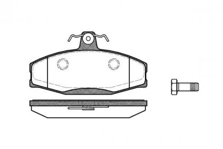 Гальмівні колодки перед. CADDY II /Skoda Felicia 1.3-1.9 94-02 (TRW) WOKING P7203.20