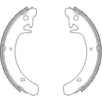 Гальмівні колодки задн. Kalina/Priora/Samara/Slavuta (76-18) WOKING Z4129.00