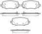 Колодки тормозные диск. задн. (Remsa) Jeep Renegade 1.4 14-,Jeep Renegade 1.6 14- WOKING P14783.02 (фото 1)