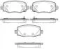 Колодки тормозные диск. задн. (пр-во Remsa) Jeep Renegade 1.4 14-,Jeep Renegade 1.6 14- WOKING P14783.02 (фото 1)