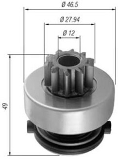 Бендикс (z=10) DB W124/202/210 двигун.M104 [940113020353] MAGNETI MARELLI AMB0353