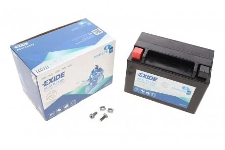 Аккумуляторная батарея 8Ah/120A (150x87x105/+L/B0) (AGM) (мото) EXIDE AGM12-7.5