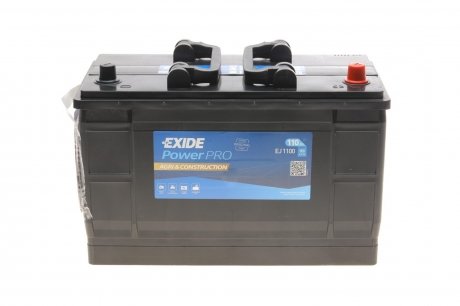 Аккумуляторная батарея 10Ah/900A (349x175x235/+R/B0) PowerPro EXIDE EJ1100 (фото 1)