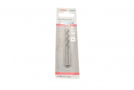 Набір свердл HSS PointTeQ (4.0mm) К-кт 2 шт. (по металу) BOSCH 2 608 577 161