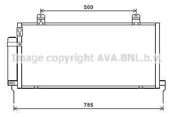 Радіатор кондиціонера Mitsubishi Galant 2.4i 07/06> M/A AVA AVA COOLING MTA5221D