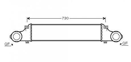 Інтеркулер MB E211 200kompr 270CDI 320CDI 02>08 AVA AVA COOLING MSA4354