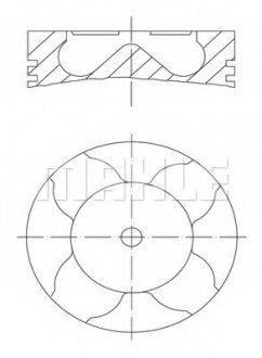 Поршень Opel Astra/Combo Y17dt/Y17dtl (79.5mm/+0.5) MAHLE MAHLE / KNECHT 012 11 03