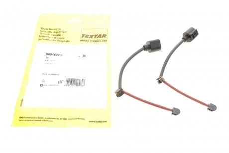 Датчик износа тормозных колодок (задних) Audi Q7/Porsche Cayenne 3.0-6.0TDI 03-15 (L=230mm) К-кт 2шт. TEXTAR 98045000