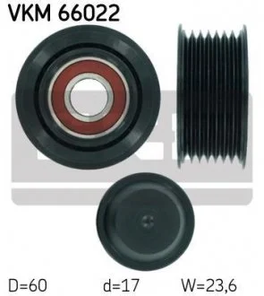 SUZUKI ролик паразитн.Grand Vitara 1.9D 05- SKF VKM 66022
