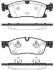 Колодки гальмівні диск. перед. (Remsa) MB GL166 GLE166 ML166 11>15, 15> (P15303.10) WOKING P1530310 (фото 1)