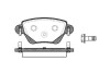 Колодки гальмівні диск. задн. (Remsa) Ford Mondeo III Bosch ver. (P6773.00) WOKING P677300 (фото 1)