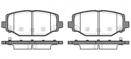 Колодки гальмівні диск. задн. (Remsa) Dodge Journey 08>12 (P15833.04) WOKING P1583304