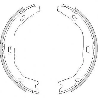 Колодки стоянкового гальма (Remsa) MB C204 (Z4751.00) WOKING Z475100