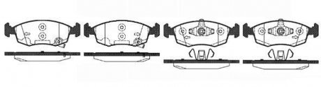 Колодки гальмівні диск. перед. (Remsa) Fiat Panda 12> (P0723.50) WOKING P072350 (фото 1)