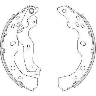 Колодки гальмівні бараб. задн. (Remsa) Suzuki SX4 06-14,Fiat Sedici 06-14 (Z4227.00) WOKING Z422700