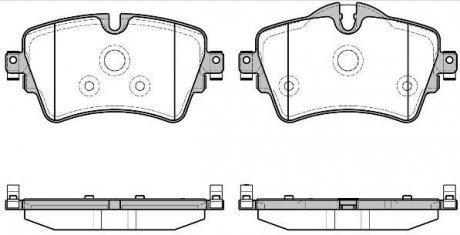 Колодки гальмівні диск. перед. (Remsa) Mini Coutryman 17>, Clubman 14> (P14993.08) WOKING P1499308