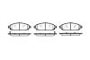 Колодки тормозные дисковые Jeep Grand Cherokee 05&gt;10 / перед (P10733.02) WOKING P1073302 (фото 1)