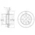 FORD Диск тормозной передний FIESTA 82-89 239.5 20 18 Delphi BG2273 (фото 1)