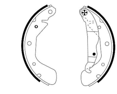 HELLA OPEL щоки гальмівні ASTRA, CORSA 92- (200*28) Hella pagid 8DB 355 001-291