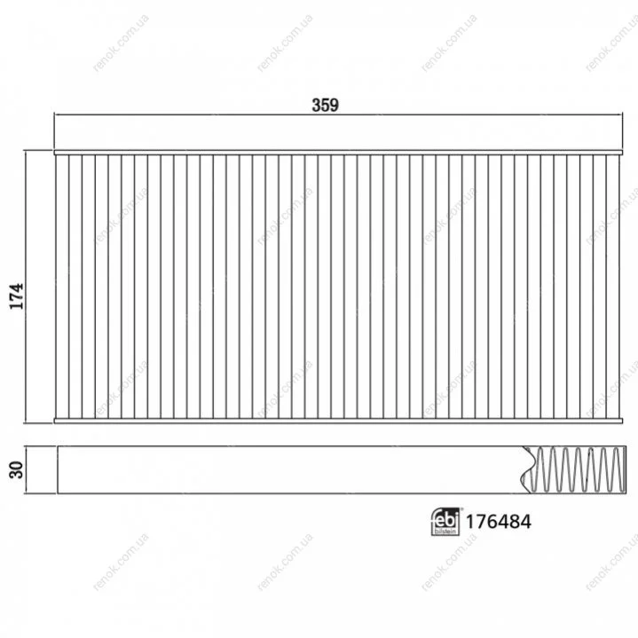 FEBI Фільтр салону вугільний VW ID3/ID4/ID5, AUDI Q4, SKODA Enyaq iV FEBI BILSTEIN 176484 (фото 1)