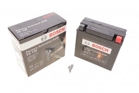 Акумуляторна батарея 5.5Ah/75A (135x60x130/+R/B0) Factory Activated AGM BOSCH 0 986 FA1 360
