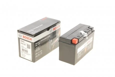 Аккумуляторная батарея 6.5Ah/90A (150x66x93/+L/B0) (AGM) Factory Activated AGM BOSCH 0 986 FA1 190