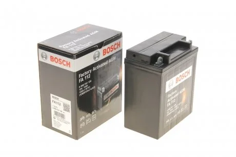 Аккумуляторная батарея 12Ah/125A (134х81х160/+R/B0) (мото) Factory Activated AGM BOSCH 0 986 FA1 120