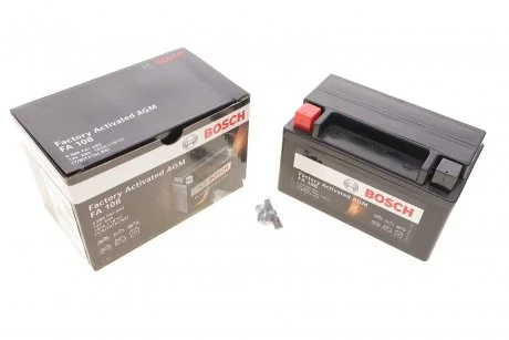 Аккумулятор 6Ah/100A (AGM) Factory Activated AGM (150x87x93/+L/B0) BOSCH 0 986 FA1 080