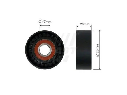 Ролик ременя генератора натяжний Fiat Linea (07-)/Opel Astra J,H,Corsa C,D/CIitroen Berlingo (08-),C3 (03-,09-),C4,C5 FAST FT44539