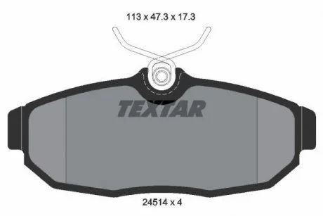 Гальмівні колодки, дискові TEXTAR 2451401