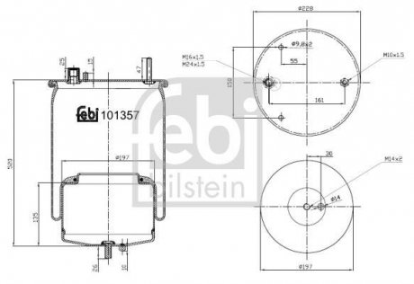 Пневмоподушка FEBI FEBI BILSTEIN 101357