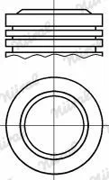 Поршень в комплекті на 1 циліндр, STD 87-139400-00 NURAL 8713940000