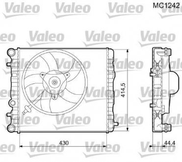 Радіатор Valeo 733062