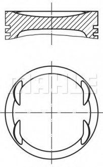 Поршень MAHLE MAHLE / KNECHT 0309900