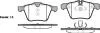 Колодки гальмівні диск. перед. (Remsa) Ford Mondeo IV 2,5i Volvo S60 S80 WOKING P13173.00 (фото 1)