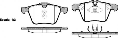 Колодки гальмівні диск. перед. (Remsa) Ford Mondeo IV 2,5i Volvo S60 S80 WOKING P13173.00