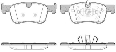 Колодки тормозные диск. перед. (Remsa) PSA C4 Picasso Grand Picasso 13> WOKING P14803.00