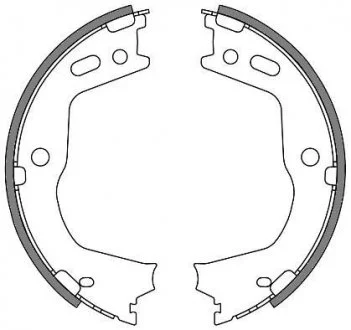 Колодки стоянкового гальма (Remsa) Hyundai Santa fe III Sorento II WOKING Z4666.00