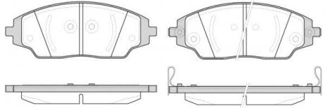 Колодки гальмівні диск. перед. (Remsa) Chevrolet Aveo T300 WOKING P14373.02