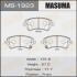 Колодки тормозные передн TOYOTA YARIS, TOYOTA COROLLA (06-14) MASUMA MS1923 (фото 1)