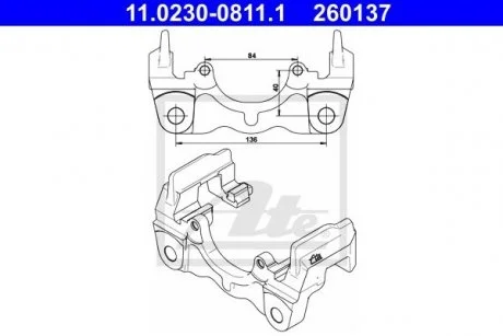 Скоба гальмівного супорта ATE 11023008111