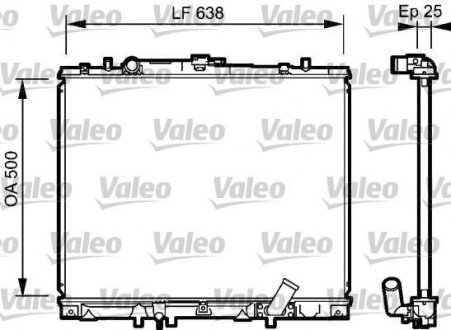 Радіатор Valeo 734424