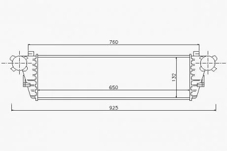 Інтеркулер MERCEDES-BENZ CLK-SERIES C209 (2003) CLK200 1.8 KOMPRESSOR STARLINE MSA4297