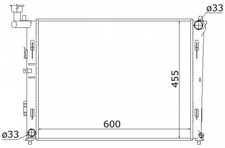 Радіатор охолодження HYUNDAI ELANTRA (2007) 2.0 CVVT STARLINE HYA2179