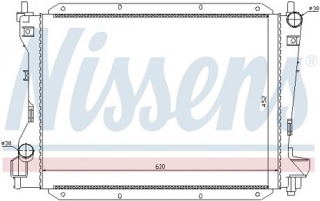 Радіатор JR S-TYPE(98-)2.5 i V6 24V(+)[OE XR8002935] NISSENS 66703