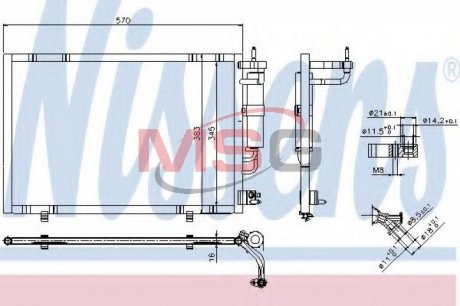 Конденсер FD FIESTA VI(08-)1.25 EFi(+)[OE 1756718] NISSENS 940277