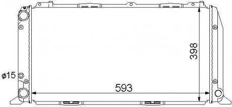 Радіатор охолодження AUDI 80 B3 (1987) 80 1.6 STARLINE AIA2047
