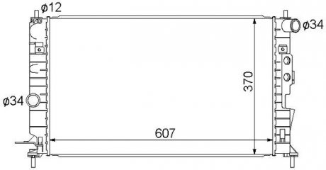 Радіатор охолодження OPEL VECTRA (1996) 2.0 STARLINE OLA2244