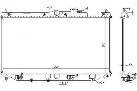 Радіатор охолодження HONDA ACCORD (1990) 1.8 STARLINE HD2010